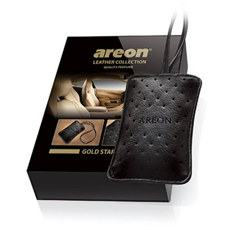 Areon Leather Premium Car Air Freshener Gold Star | 44g | ALC01 Areon Leather Premium Car Air Freshener Gold Star | 44g | ALC01